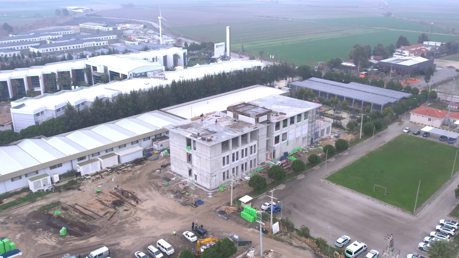 Bakıçay Üniversitesi Merkez Laboratuvar Şantiyesi Kaba İşler İmalatı