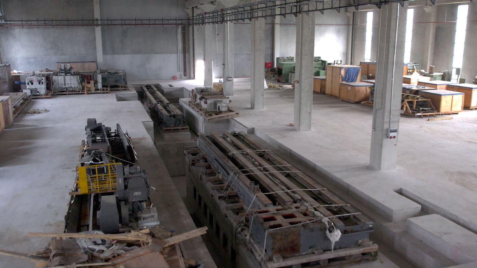 İzmir Serbest Bölge Roll Nova Çelik Fabrikası Şantiyesi Makina Temeli